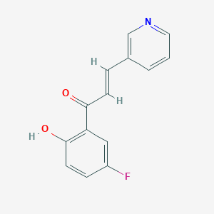 (E)-1-(5-fluoro-2-hydroxyphenyl)-3-pyridin-3-ylprop-2-en-1-one