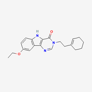 3-[2-(cyclohexen-1-yl)ethyl]-8-ethoxy-5H-pyrimido[5,4-b]indol-4-one