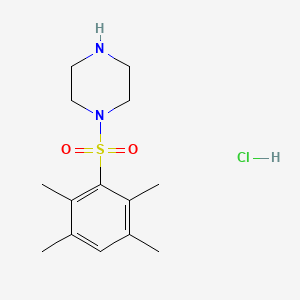 molecular formula C14H23ClN2O2S B1416714 1-[(2,3,5,6-四甲基苯基)磺酰基]哌嗪盐酸盐 CAS No. 1170478-53-1