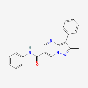 2,7-dimethyl-N,3-diphenylpyrazolo[1,5-a]pyrimidine-6-carboxamide