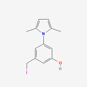 3-(2,5-Dimethyl-1H-pyrrol-1-yl)-5-(iodomethyl)phenol