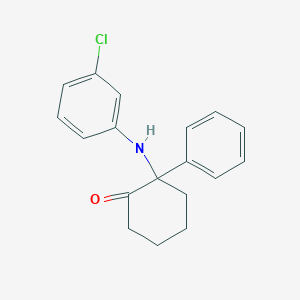 2-[(3-Chlorophenyl)amino]-2-phenylcyclohexanone