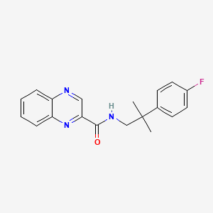 N-[2-(4-Fluorophenyl)-2-methylpropyl]quinoxaline-2-carboxamide