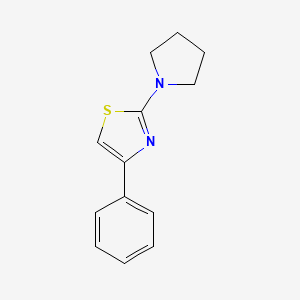 4-Phenyl-2-(pyrrolidin-1-yl)-1,3-thiazole