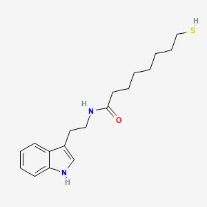 N-[2-(1H-indol-3-yl)ethyl]-8-sulfanyloctanamide