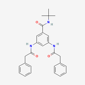 N-tert-butyl-3,5-bis[(phenylacetyl)amino]benzamide