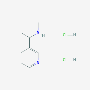 molecular formula C8H14Cl2N2 B1416731 甲基[1-(吡啶-3-基)乙基]胺二盐酸盐 CAS No. 1171321-50-8