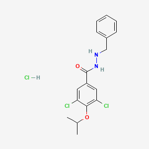 Benzoic acid, 3,5-dichloro-4-isopropoxy-, 2-benzylhydrazide, monohydrochloride