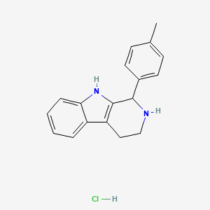 molecular formula C18H19ClN2 B1416737 1-(4-methylphenyl)-2,3,4,9-tetrahydro-1H-beta-carboline hydrochloride CAS No. 3380-70-9