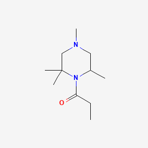 Piperazine, 1-propionyl-2,2,4,6-tetramethyl-