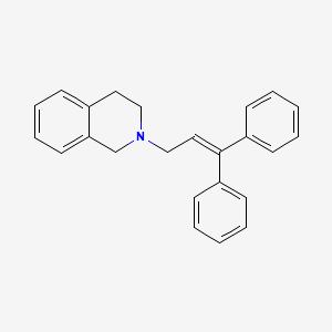 molecular formula C24H23N B14167432 Isoquinoline, 1,2,3,4-tetrahydro-2-(3,3-diphenylallyl)- CAS No. 4189-79-1