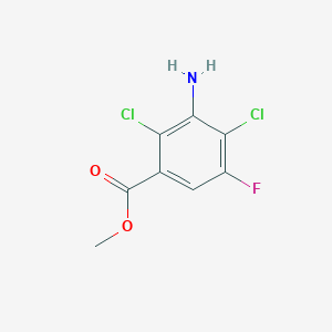 molecular formula C8H6Cl2FNO2 B1416746 甲基3-氨基-2,4-二氯-5-氟苯甲酸酯 CAS No. 1159908-24-3