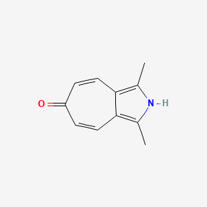 Cyclohepta(c)pyrrol-6(2H)-one, 1,3-dimethyl-