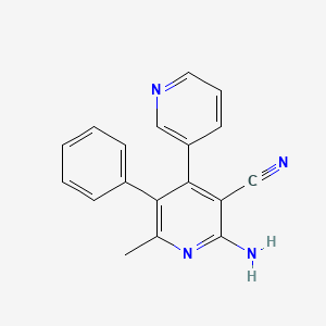 2-Amino-6-methyl-5-phenyl-4-pyridin-3-ylpyridine-3-carbonitrile