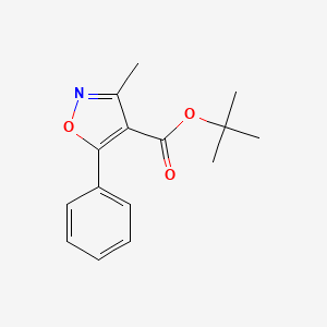 tert-Butyl 3-methyl-5-phenyl-1,2-oxazole-4-carboxylate