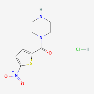 molecular formula C9H12ClN3O3S B1416766 1-(5-硝基噻吩-2-羰基)哌嗪盐酸盐 CAS No. 1171194-70-9