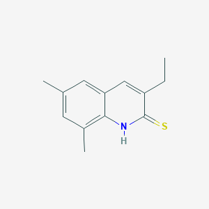 3-ethyl-6,8-dimethyl-1H-quinoline-2-thione