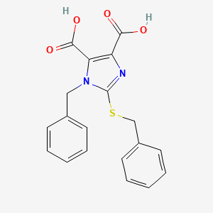 1-benzyl-2-(benzylsulfanyl)-1H-imidazole-4,5-dicarboxylic acid