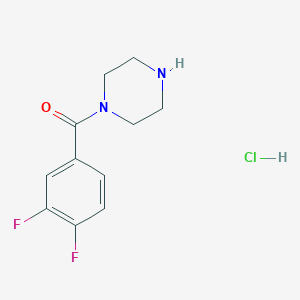molecular formula C11H13ClF2N2O B1416785 1-(3,4-二氟苯甲酰)哌嗪盐酸盐 CAS No. 1171078-91-3