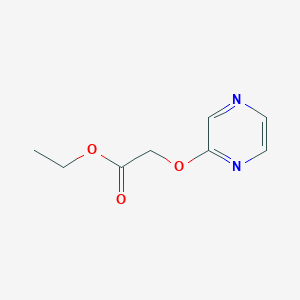 Acetic acid, (pyrazinyloxy)-, ethyl ester