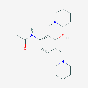 N-{3-Hydroxy-2,4-bis[(piperidin-1-yl)methyl]phenyl}acetamide