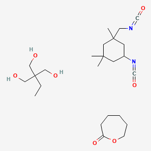 2-Ethyl-2-(hydroxymethyl)propane-1,3-diol;5-isocyanato-1-(isocyanatomethyl)-1,3,3-trimethylcyclohexane;oxepan-2-one