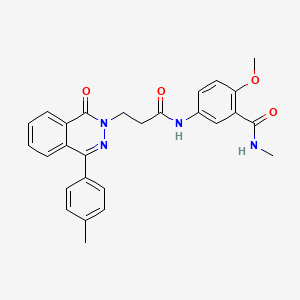 2-methoxy-N-methyl-5-({3-[4-(4-methylphenyl)-1-oxophthalazin-2(1H)-yl]propanoyl}amino)benzamide