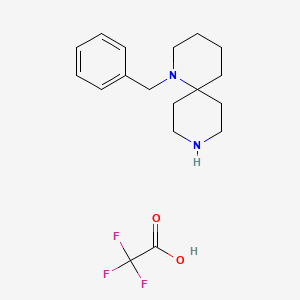 molecular formula C18H25F3N2O2 B14167926 1-benzyl-1,9-diazaspiro[5.5]undecane;2,2,2-trifluoroacetic acid CAS No. 1100748-69-3