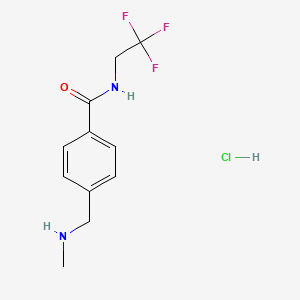B1416805 4-[(methylamino)methyl]-N-(2,2,2-trifluoroethyl)benzamide hydrochloride CAS No. 1156895-87-2