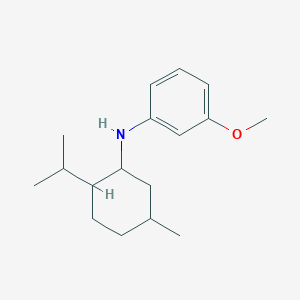 molecular formula C17H27NO B1416819 3-甲氧基-N-[5-甲基-2-(丙烷-2-基)环己基]苯胺 CAS No. 1218627-81-6