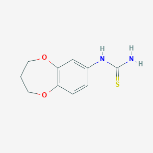 molecular formula C10H12N2O2S B1416821 (3,4-dihydro-2H-1,5-benzodioxepin-7-yl)thiourea CAS No. 1152526-78-7
