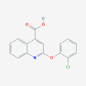 molecular formula C16H10ClNO3 B1416828 2-(2-Chlorophenoxy)quinoline-4-carboxylic acid CAS No. 1096950-94-5