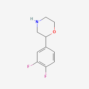 molecular formula C10H11F2NO B1416831 2-(3,4-二氟苯基)吗啉 CAS No. 1097797-38-0