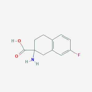 2-Amino-7-fluoro-1,2,3,4-tetrahydronaphthalene-2-carboxylic acid