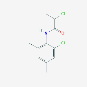 molecular formula C11H13Cl2NO B1416833 2-chloro-N-(2-chloro-4,6-dimethylphenyl)propanamide CAS No. 1146289-82-8