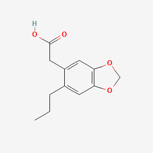 (6-Propyl-1,3-benzodioxol-5-yl)acetic acid