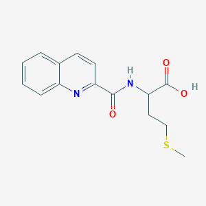 molecular formula C15H16N2O3S B1416838 4-(甲硫基)-2-(喹啉-2-基甲酰胺基)丁酸 CAS No. 170488-18-3