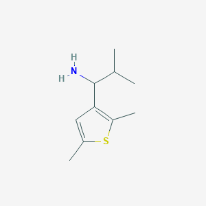 B1416840 1-(2,5-Dimethylthiophen-3-yl)-2-methylpropan-1-amine CAS No. 1152536-30-5