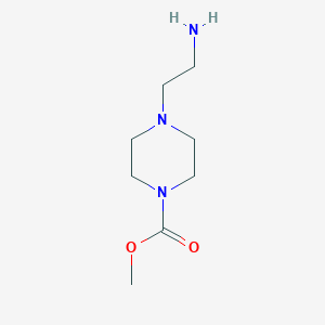 molecular formula C8H17N3O2 B1416842 4-(2-氨基乙基)哌嗪-1-甲酸甲酯 CAS No. 1095017-29-0
