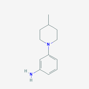 molecular formula C12H18N2 B1416844 3-(4-甲基哌啶-1-基)苯胺 CAS No. 478403-41-7