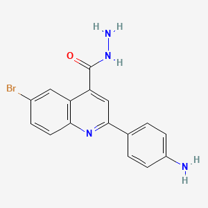 2-(4-Aminophenyl)-6-bromoquinoline-4-carbohydrazide