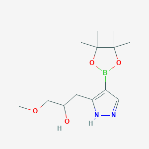 1-methoxy-3-[4-(4,4,5,5-tetramethyl-1,3,2-dioxaborolan-2-yl)-1H-pyrazol-5-yl]propan-2-ol