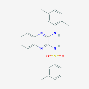 N-{3-[(2,5-dimethylphenyl)amino]quinoxalin-2-yl}-3-methylbenzenesulfonamide