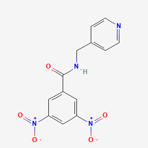 3,5-dinitro-N-(pyridin-4-ylmethyl)benzamide