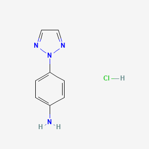 B1416849 4-(2H-1,2,3-triazol-2-yl)aniline hydrochloride CAS No. 1087712-11-5