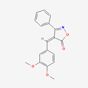 (4Z)-4-[(3,4-dimethoxyphenyl)methylidene]-3-phenyl-1,2-oxazol-5-one