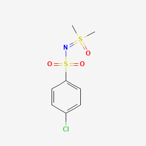 4-Chloro-N-[dimethyl(oxo)-lambda~6~-sulfanylidene]benzene-1-sulfonamide