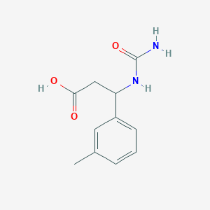 molecular formula C11H14N2O3 B1416866 3-(Carbamoylamino)-3-(3-methylphenyl)propanoic acid CAS No. 861339-12-0