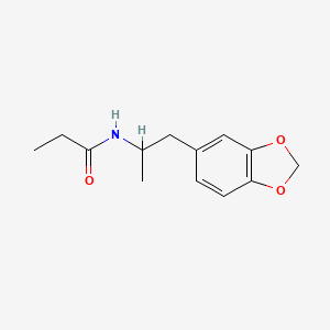 Propanamide, N-(2-(1,3-benzodioxol-5-yl)-1-methylethyl)-