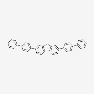 molecular formula C37H26 B14168682 2,7-Di([1,1'-biphenyl]-4-yl)-9H-fluorene CAS No. 924662-15-7